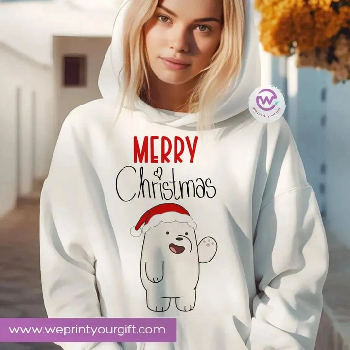 Adult Hoodies - Christmas -Bears - WE PRINT