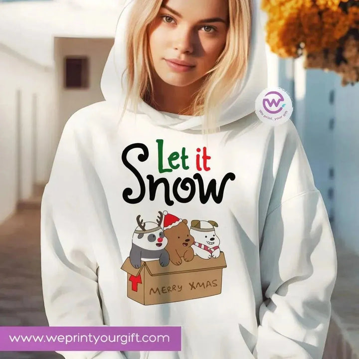 Adult Hoodies - Christmas -Bears - WE PRINT