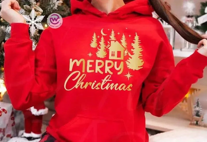 Adult Hoodies -Christmas Gold-A - WE PRINT