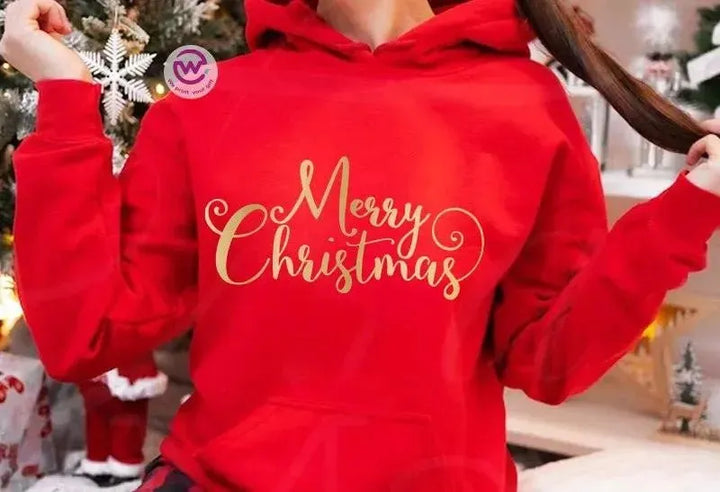 Adult Hoodies -Christmas Gold-A - WE PRINT