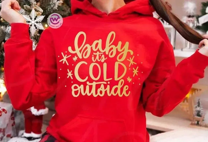 Adult Hoodies -Christmas Gold-A - WE PRINT