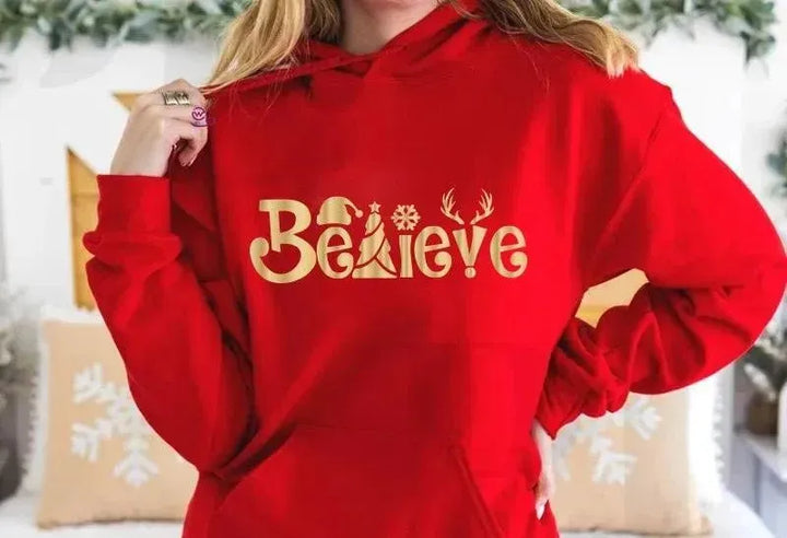 Adult Hoodies -Christmas Gold-B - WE PRINT