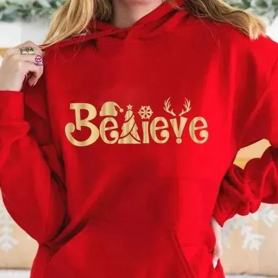 Adult Hoodies -Christmas Gold-B - WE PRINT