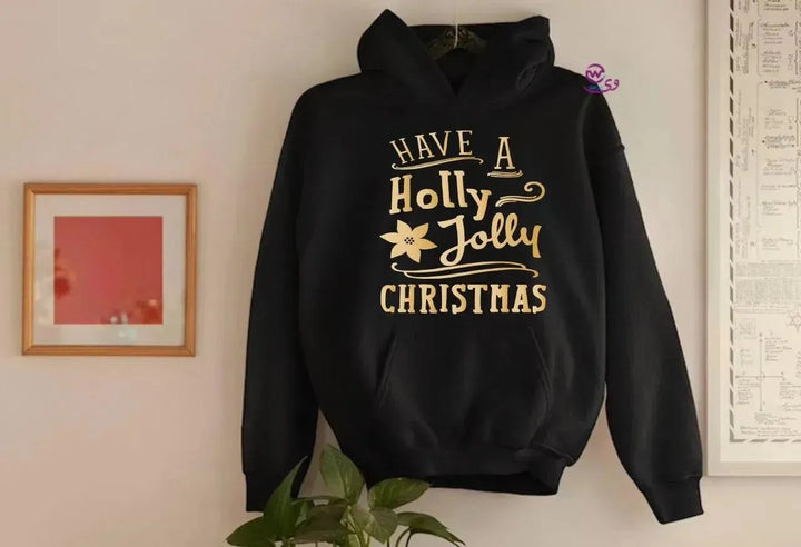 Adult Hoodies - Christmas -Gold printing - WE PRINT