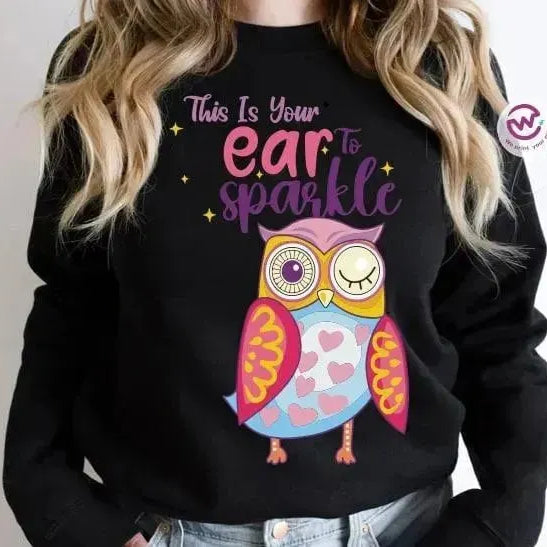 Adult Hoodies - Christmas -Owl - WE PRINT
