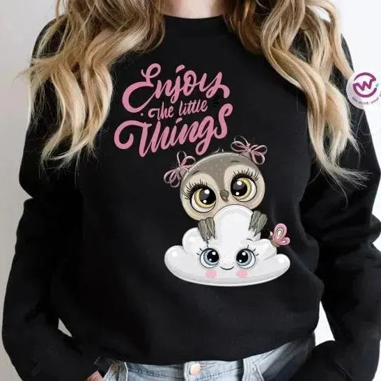 Adult Hoodies - Christmas -Owl - WE PRINT
