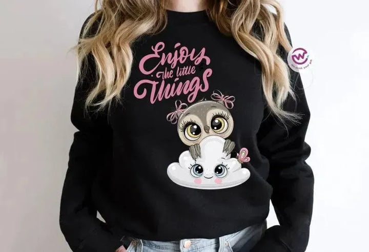 Adult Hoodies - Christmas -Owl - WE PRINT