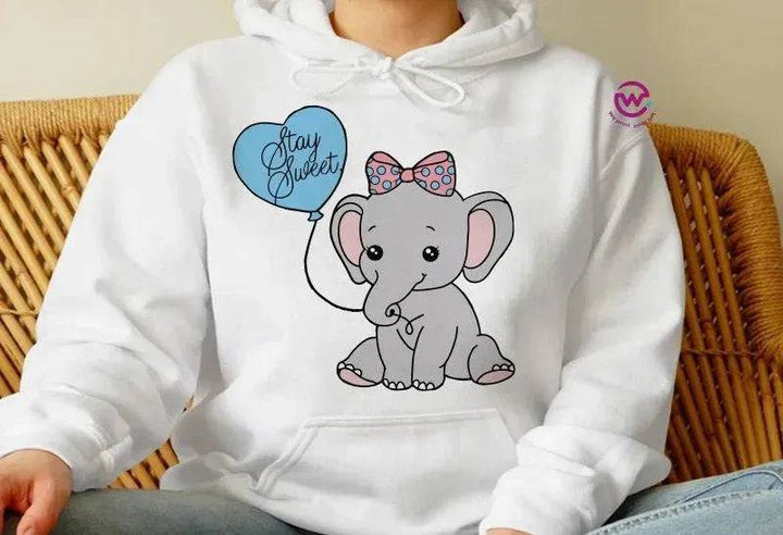 Adult Hoodies - Elephant - WE PRINT