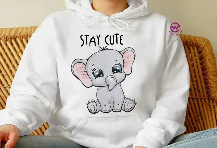 Adult Hoodies - Elephant - WE PRINT