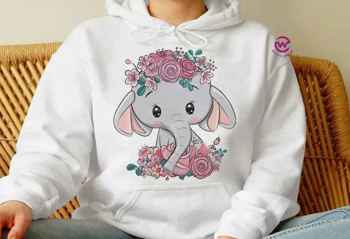 Adult Hoodies - Elephant - WE PRINT