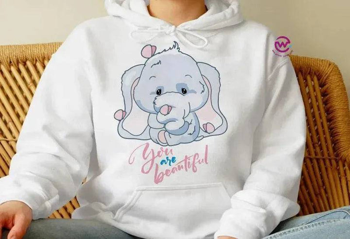 Adult Hoodies - Elephant - WE PRINT