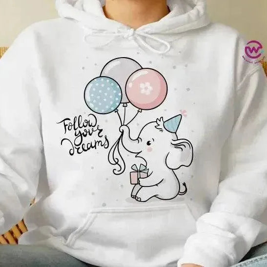 Adult Hoodies - Elephant - WE PRINT