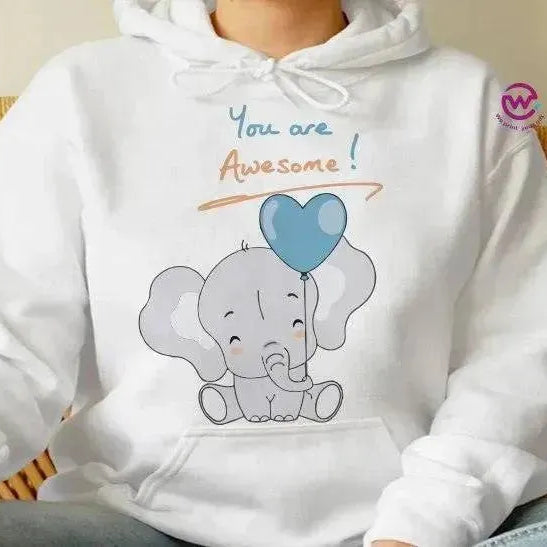 Adult Hoodies - Elephant - WE PRINT