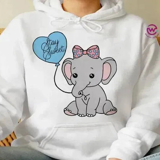 Adult Hoodies - Elephant - WE PRINT