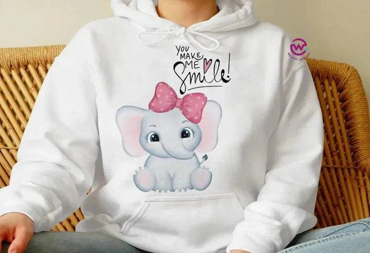 Adult Hoodies - Elephant - WE PRINT