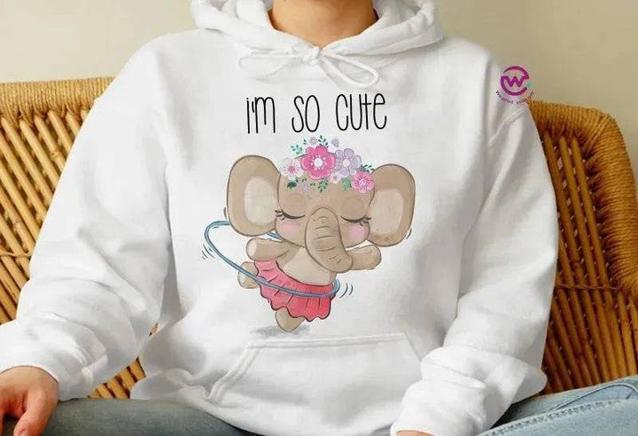 Adult Hoodies - Elephant - WE PRINT