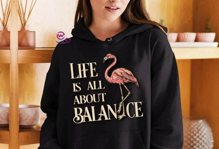 Adult Hoodies FLAMINGO-A - WE PRINT