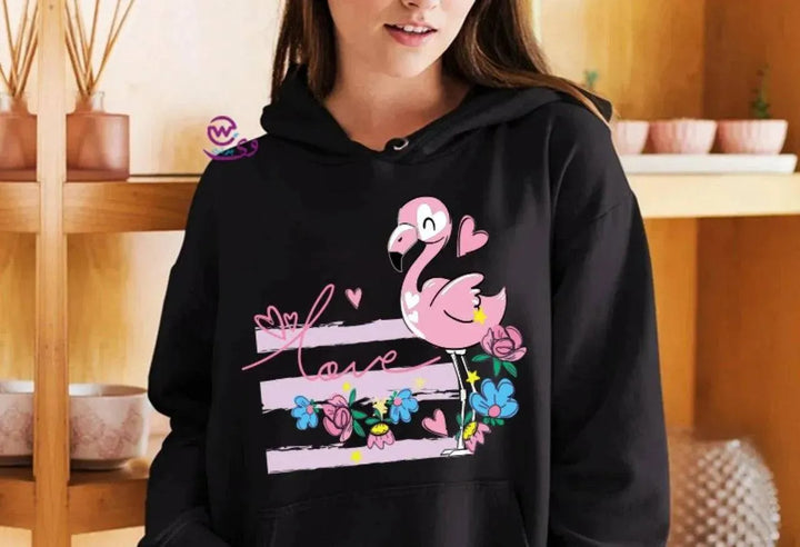 Adult Hoodies FLAMINGO-A - WE PRINT