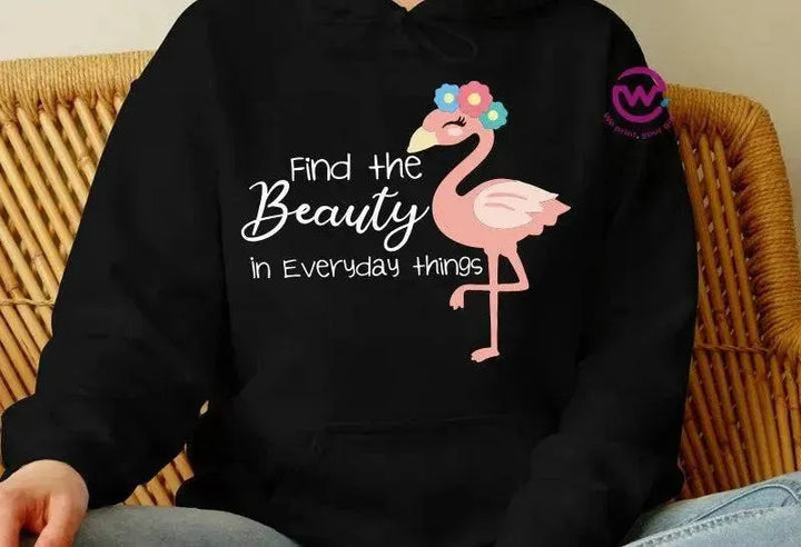 Adult Hoodies -FLAMINGO-B - WE PRINT