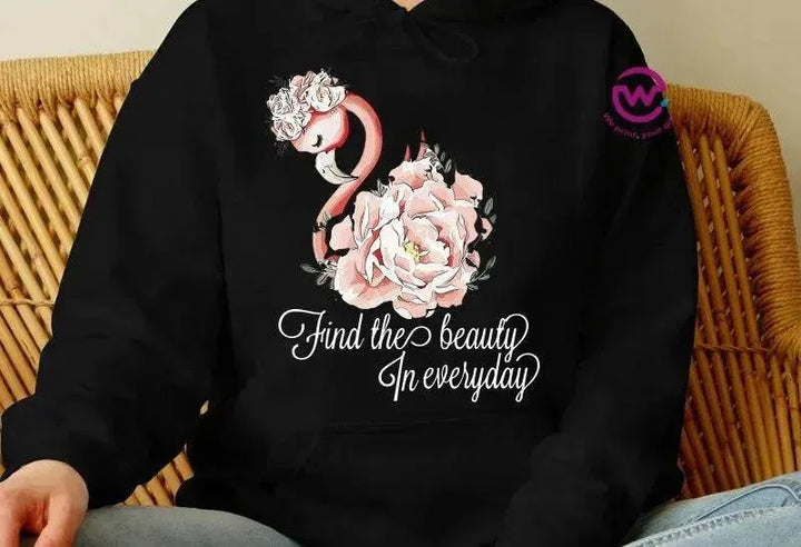 Adult Hoodies -FLAMINGO-B - WE PRINT