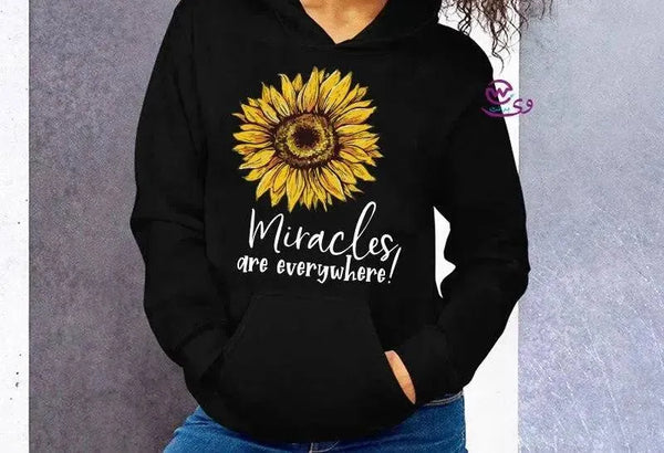 Adult Hoodies -Sunflower - WE PRINT