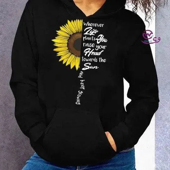 Adult Hoodies -Sunflower - WE PRINT