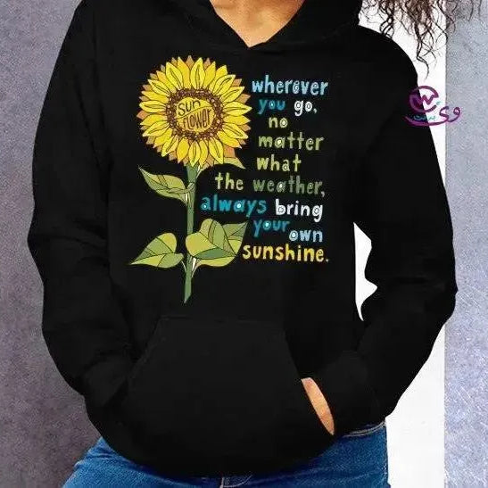 Adult Hoodies -Sunflower - WE PRINT
