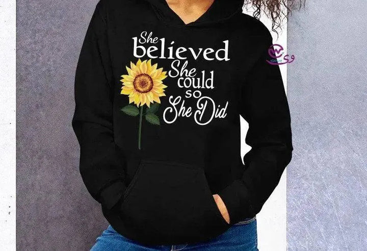 Adult Hoodies -Sunflower - WE PRINT