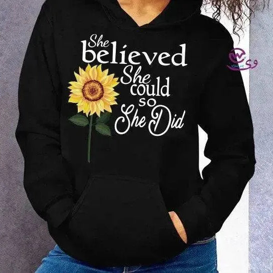 Adult Hoodies -Sunflower - WE PRINT