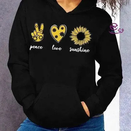 Adult Hoodies -Sunflower - WE PRINT
