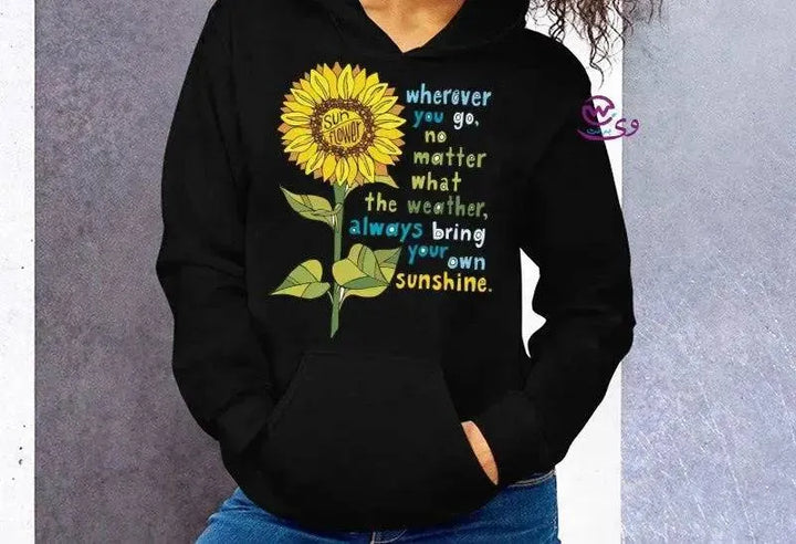 Adult Hoodies -Sunflower - WE PRINT