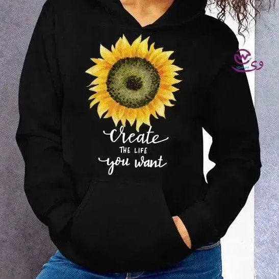 Adult Hoodies -Sunflower - WE PRINT