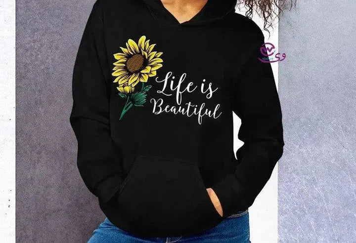 Adult Hoodies -Sunflower - WE PRINT