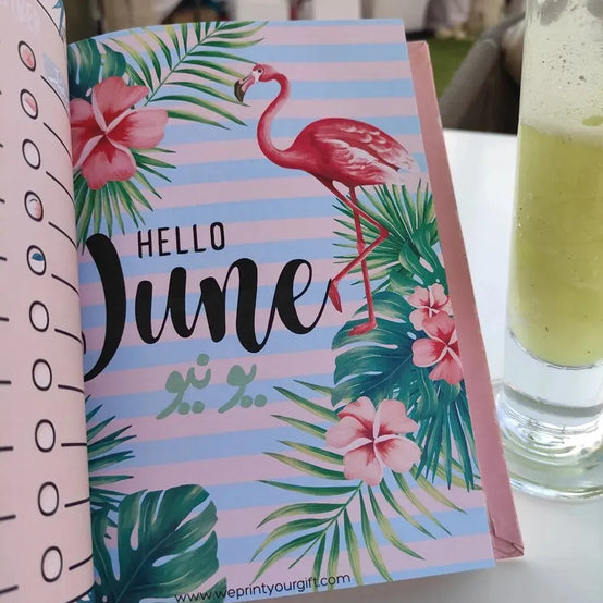 Agenda -( 75 papers -150 pages ) - Flamingos - WE PRINT