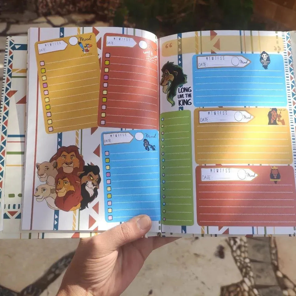 Agenda -( 75 papers -150 pages ) -The Lion King - WE PRINT