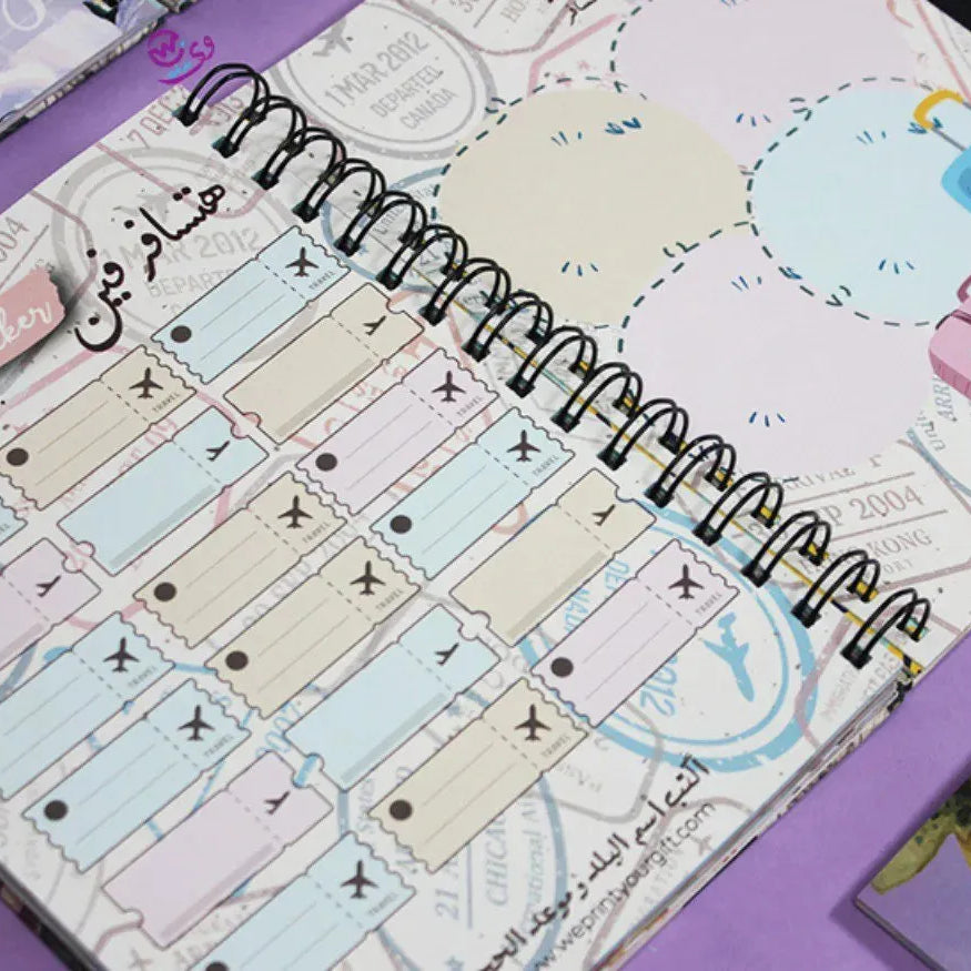 Agenda - ( 91 Papers -182 pages ) -Blooming flowers - WE PRINT