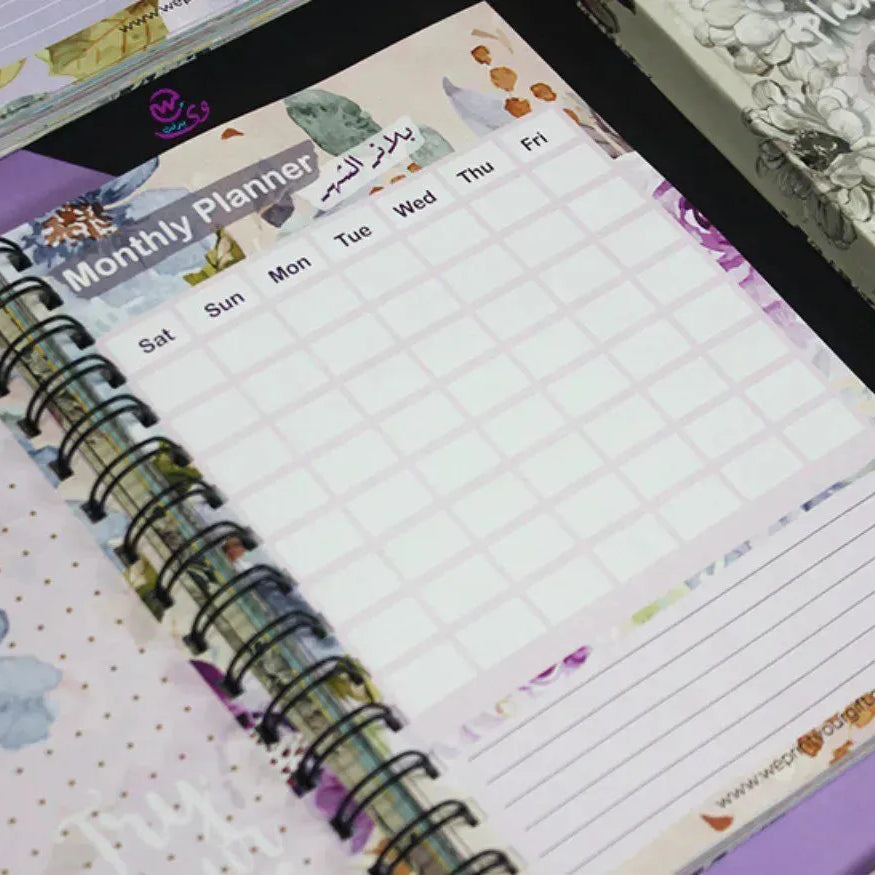 Agenda - ( 91 Papers -182 pages ) -Blooming flowers - WE PRINT