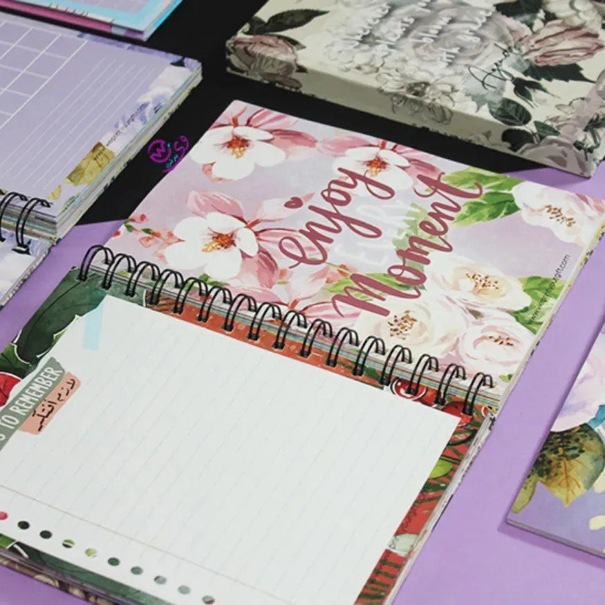 Agenda - ( 91 Papers -182 pages ) -Blooming flowers - WE PRINT