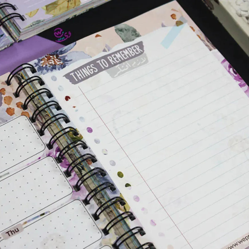 Agenda - ( 91 Papers -182 pages ) -Blooming flowers - WE PRINT