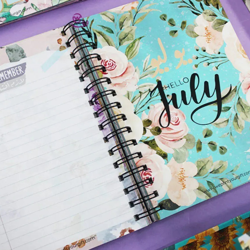 Agenda - ( 91 Papers -182 pages ) -Blooming flowers - WE PRINT