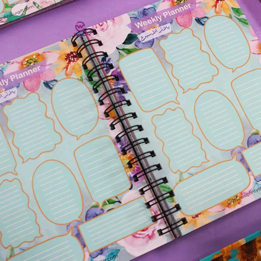 Agenda - ( 91 Papers -182 pages ) -Blooming flowers - WE PRINT