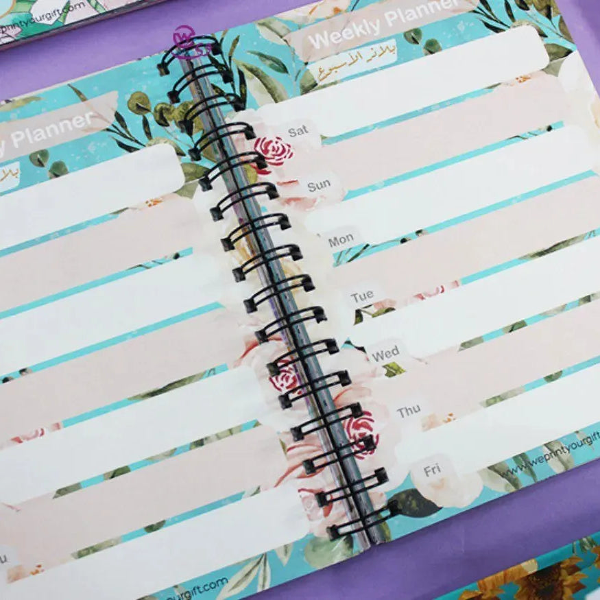 Agenda - ( 91 Papers -182 pages ) -Blooming flowers - WE PRINT