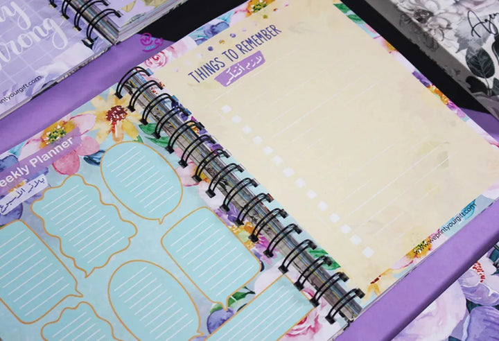 Agenda - ( 91 Papers -182 pages ) -Blooming flowers - WE PRINT