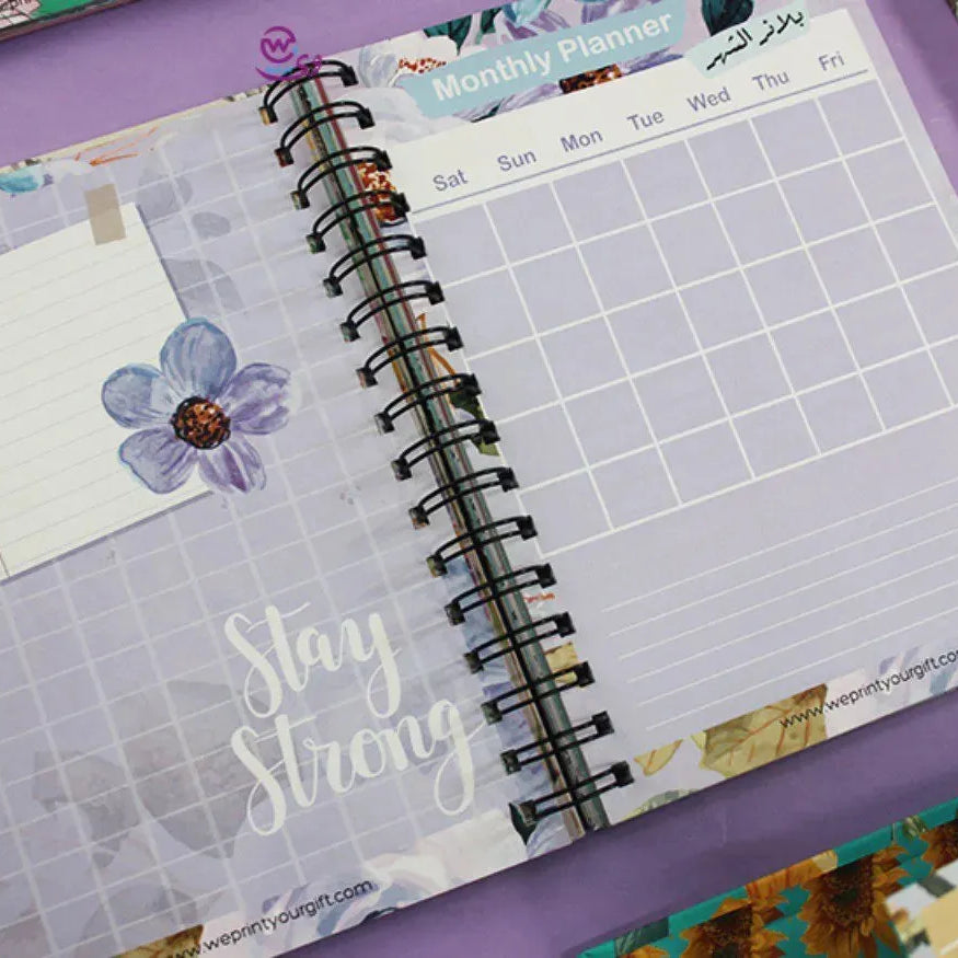 Agenda - ( 91 Papers -182 pages ) -Blooming flowers - WE PRINT