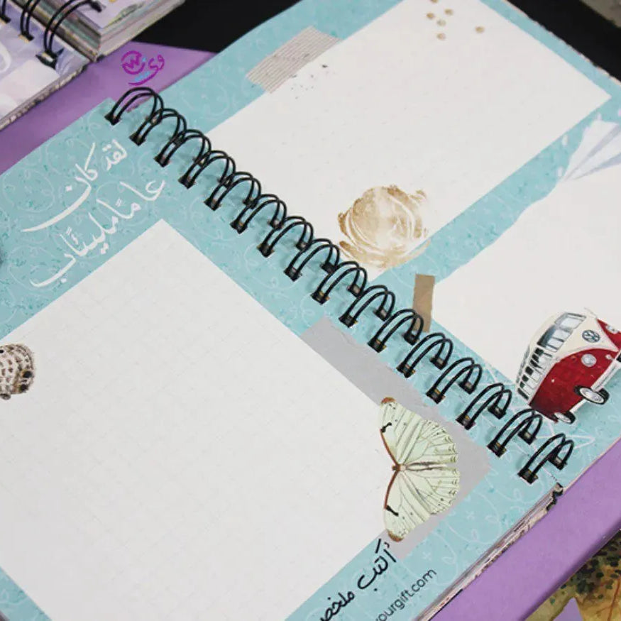 Agenda - ( 91 Papers -182 pages ) -Blooming flowers - WE PRINT