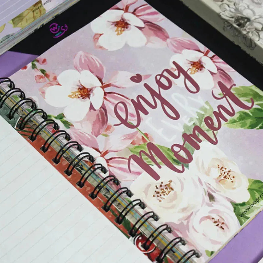 Agenda - ( 91 Papers -182 pages ) -Blooming flowers - WE PRINT