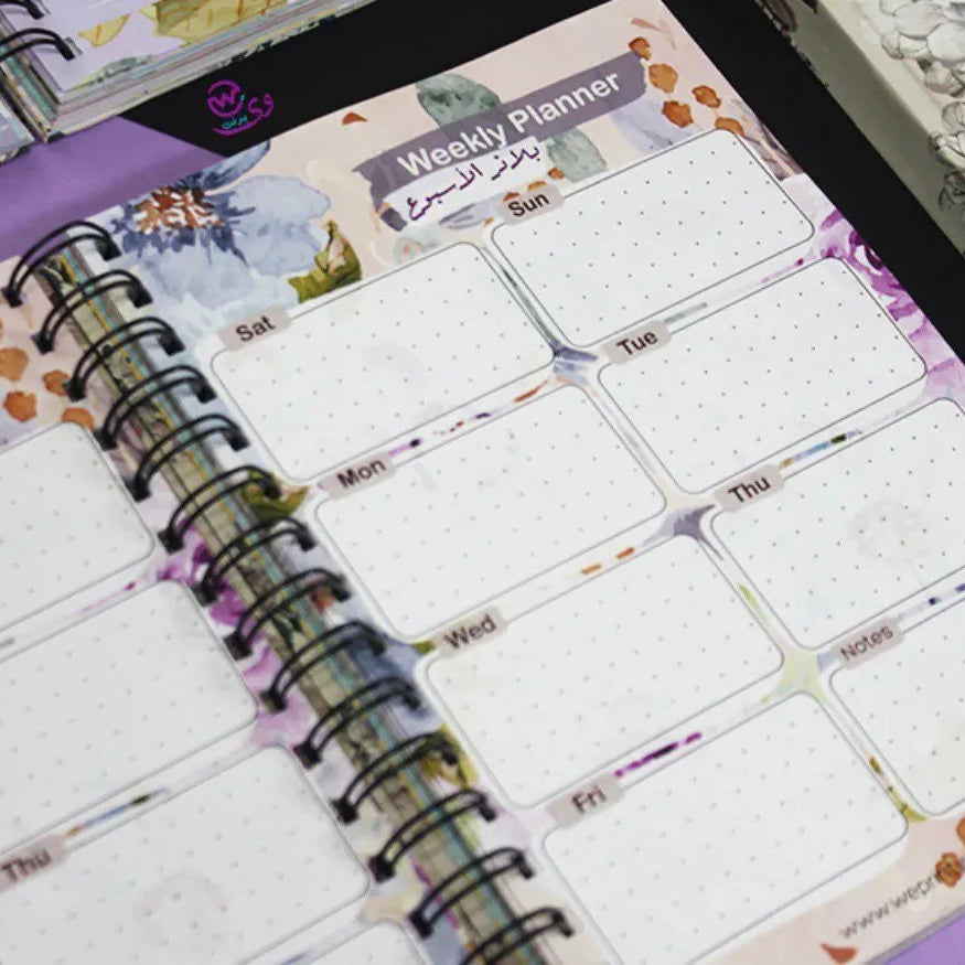 Agenda - ( 91 Papers -182 pages ) -Blooming flowers - WE PRINT