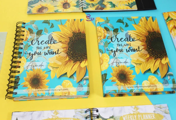 Agenda - ( 91 Papers -182 pages ) -Sunflowers - WE PRINT