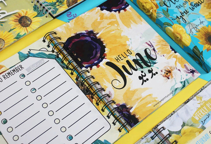 Agenda - ( 91 Papers -182 pages ) -Sunflowers - WE PRINT