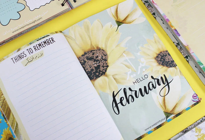 Agenda - ( 91 Papers -182 pages ) -Sunflowers - WE PRINT